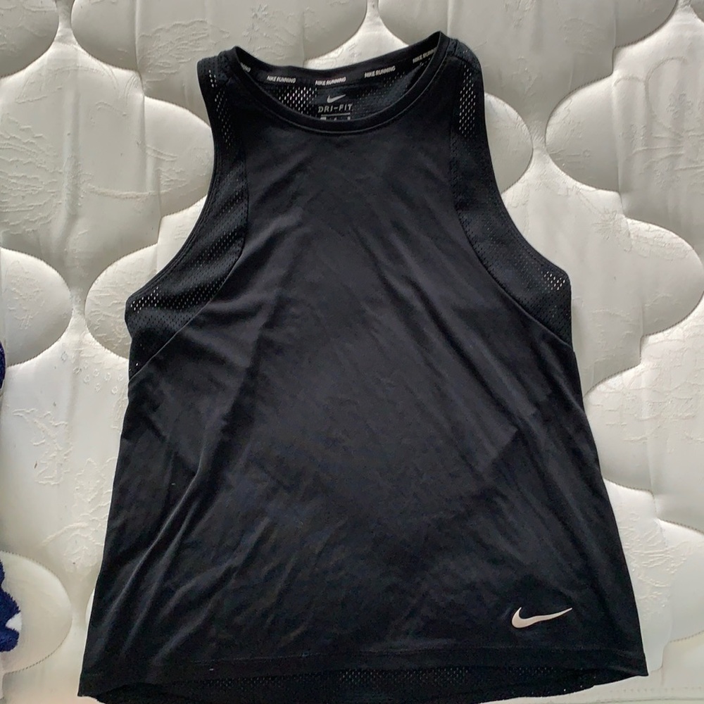 Black Nike Running Tank with Mesh Back